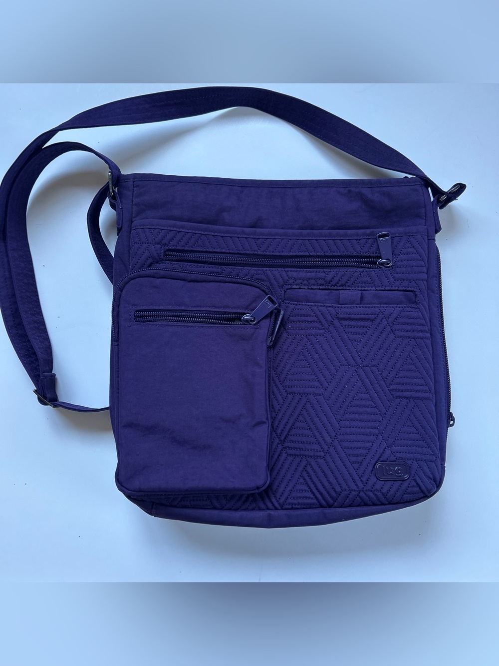 Lug Monorail Convertible Crossbody Bag in Concord Purple
